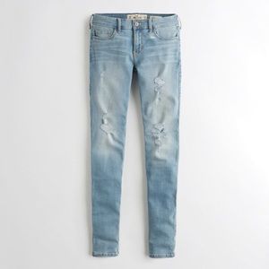 Light Wash Low Rise Super Skinny Jeans